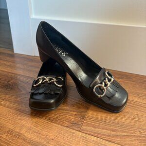 Vintage Y2K Franco Sarto Leather Slip-On Loafers